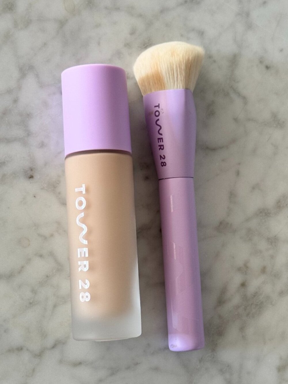 Tower 28 Beauty Big Blender Brush & Swipe Serum Foundation Set | Coachella | NEW